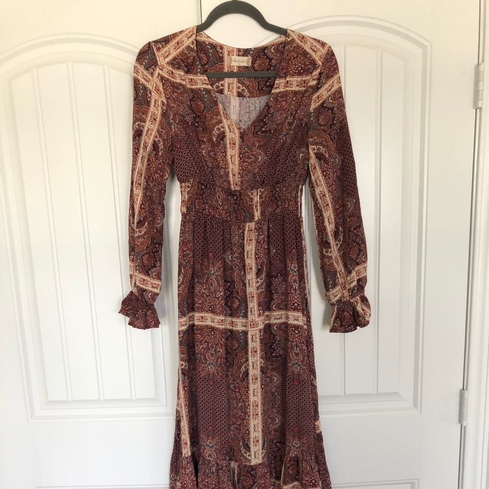 Altard State printed long sleeve maxi